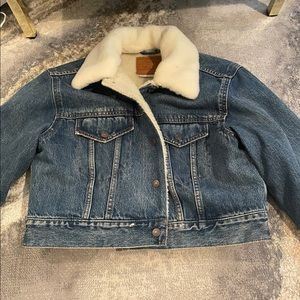 Levi’s fur lined jean jacket